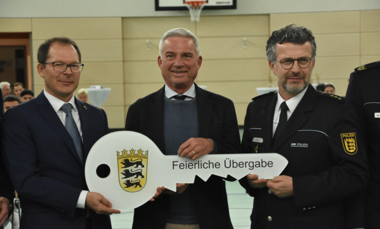 Einweihung der neuen Polizei-Sporthalle in Wertheim