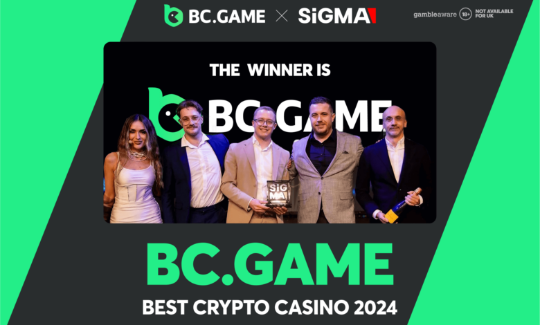 BC.GAME feiert dritten Sieg in Folge bei den SiGMA Global Gaming Awards als bestes Krypto-Casino 2024