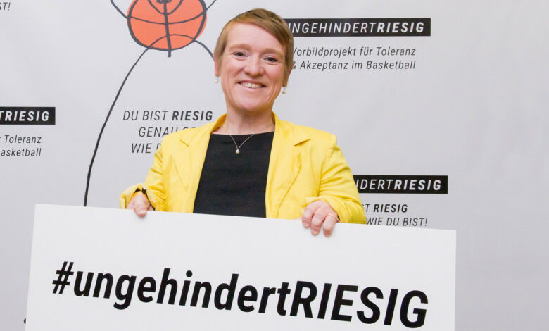Basketballspiel in Ludwigsburg: #ungehindertRIESIG
