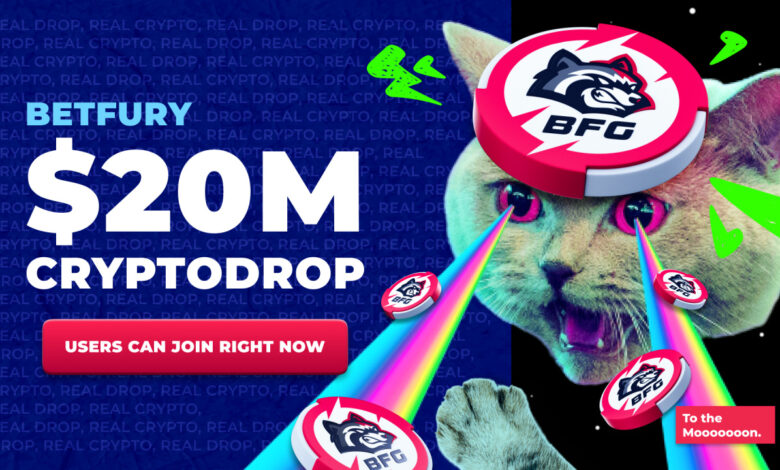 BetFury kündigt Cryptodrop-Event im Wert von 20 Millionen US-Dollar an