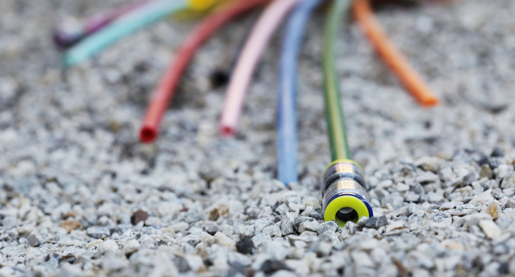 Glasfaserkabel sorgen für schnelles Internet.