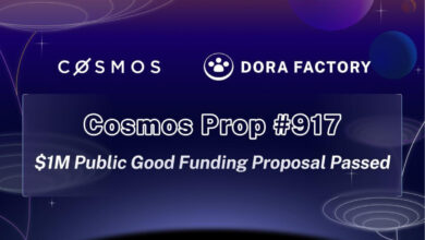 Cosmos Hub genehmigt 1-Millionen-Dollar-Zuschuss für Dora Factory für die Quadratic-Finanzierungsinitiative