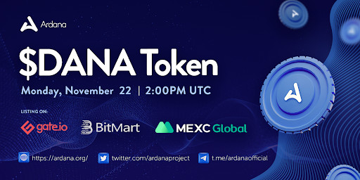 DANA Token geht live auf Gate, Bitmart und MXEC