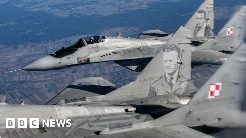 Polish MiG-29 fighter jets on Nato exercises - October 2022