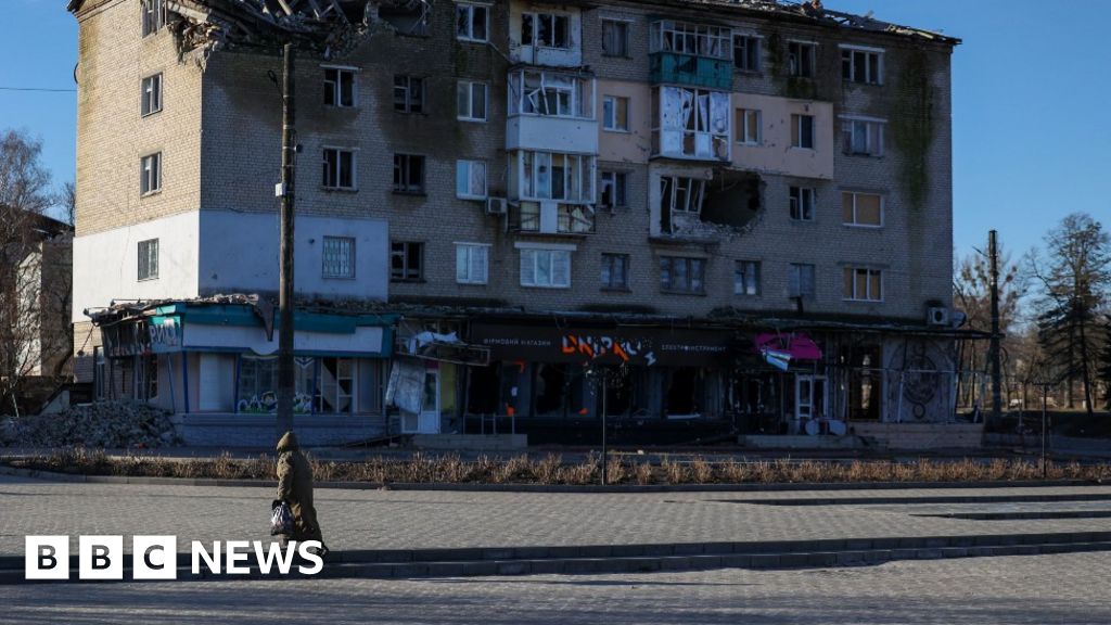 Buildings damaged in Ukraine