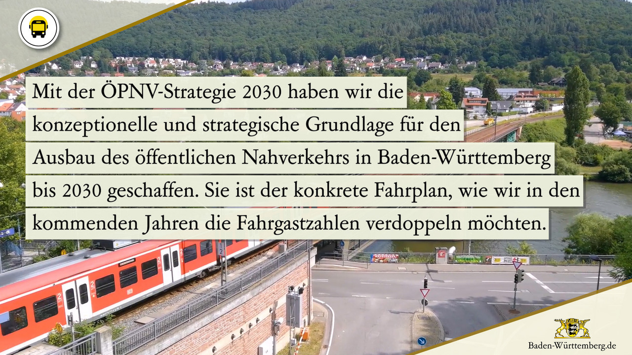 Fahrplan für den Ausbau des Nahverkehrs