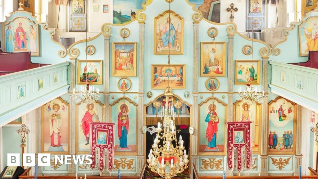 Interior of St Mary Protectress, Ukrainian Orthodox Church