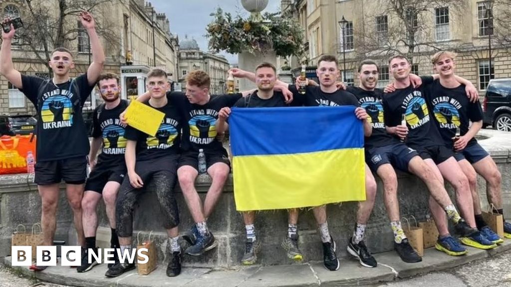 The group raised £22,000 to help Ukraine with a half-marathon last year