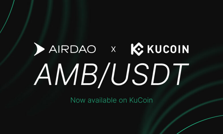 KuCoin listet den $AMB-Token von AirDAO mit einem $USDT-Paar auf