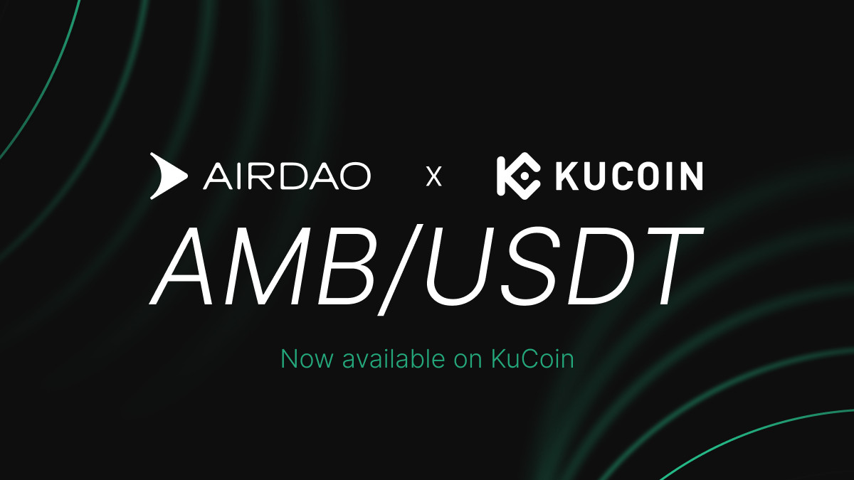 KuCoin listet den $AMB-Token von AirDAO mit einem $USDT-Paar auf 