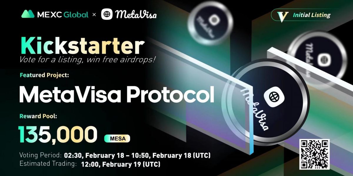 $MESA auf MEXC Kickstarter – Benutzer können abstimmen, um 135.000 MetaVisa Protocol (MESA) Airdrops zu gewinnen