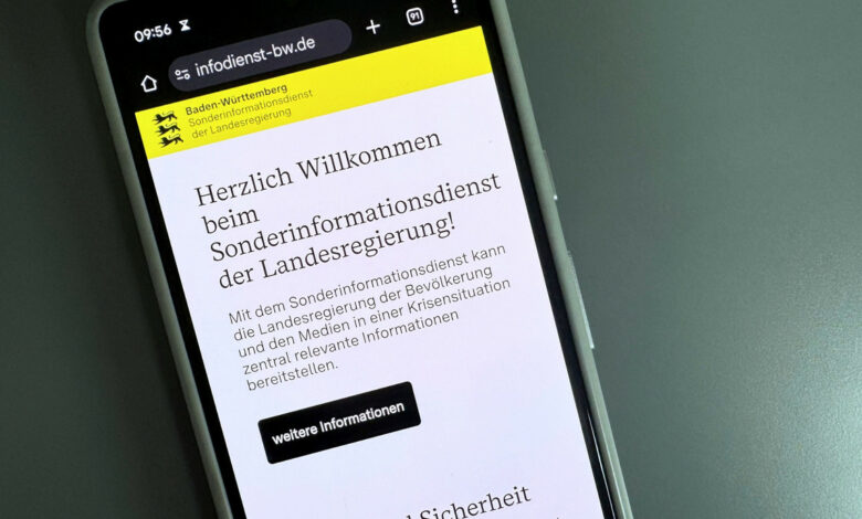 Neues Kriseninternet der Landesregierung