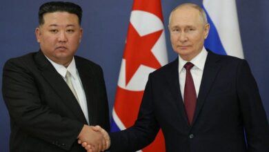 Kim Jogn Un trifft sich mit dem russischen Präsidenten Wladimir Putin