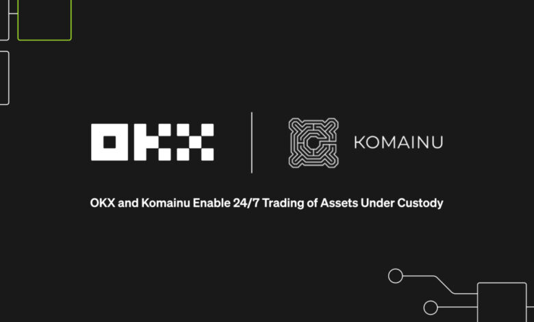OKX arbeitet mit Komainu zusammen und ermöglicht den sicheren Handel mit getrennt verwahrten Vermögenswerten für Institutionen rund um die Uhr