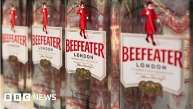 Beefeater Gin bottles