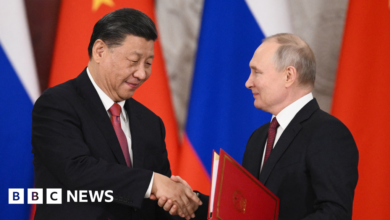 President Putin and President Xi meet in Moscow for a second day of talks