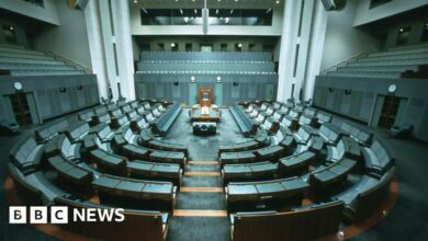 The Senate Parliament House in Canberra