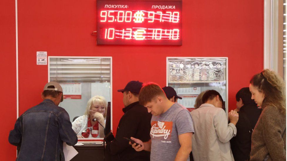 Geldwechsel in Moskau
