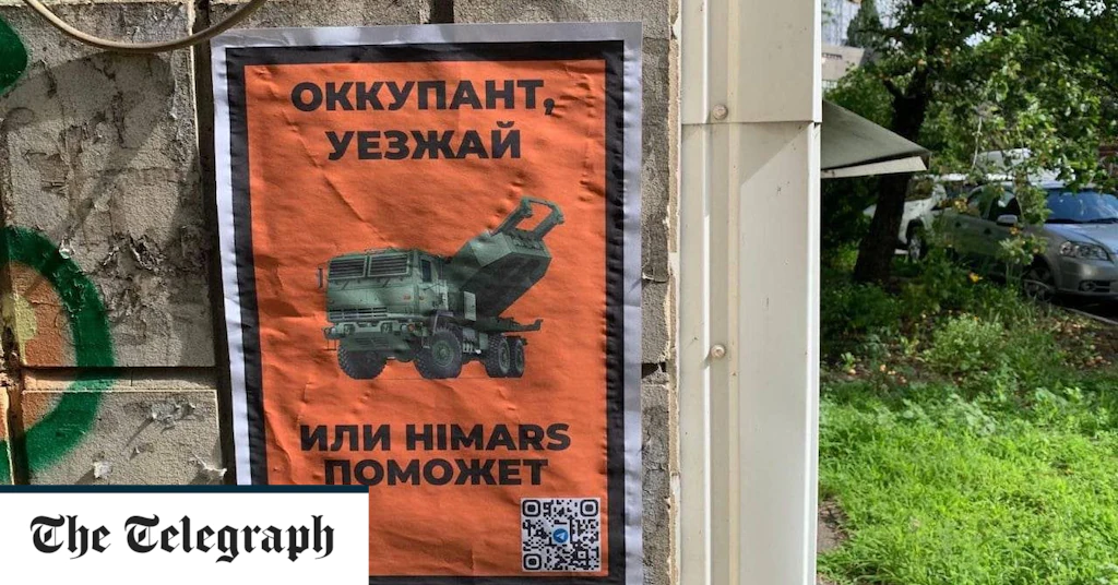 Chersons Partisanen sagen den Russen: „Kannst du nicht gehen? Himars wird dir helfen‘