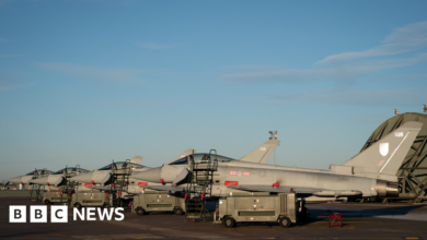 Typhoons at RAF Coningsby in Lincolnshire