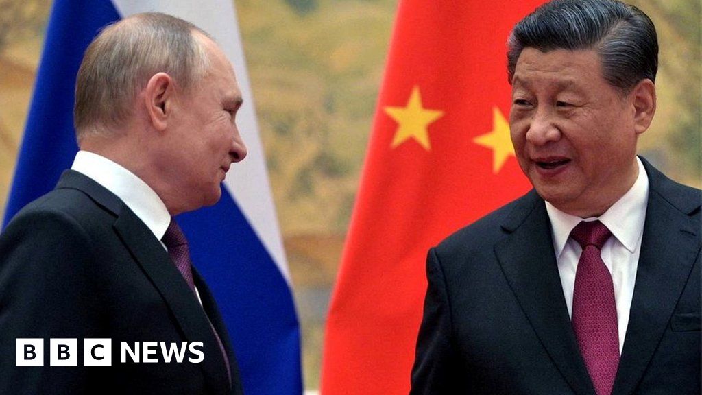 Presidents Putin and Xi in February 2022