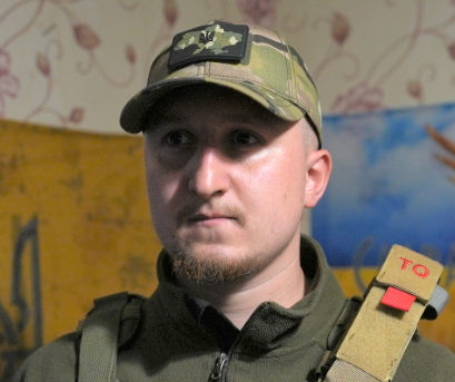 Bohdan, ein Offizier der 10. Brigade der Ukraine