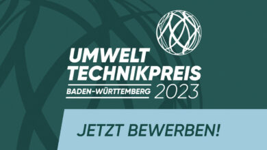 Umwelttechnikpreis 2023 ausgeschrieben