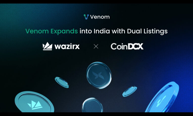 Venom expandiert nach Indien mit Doppellistings auf WazirX und CoinDCX
