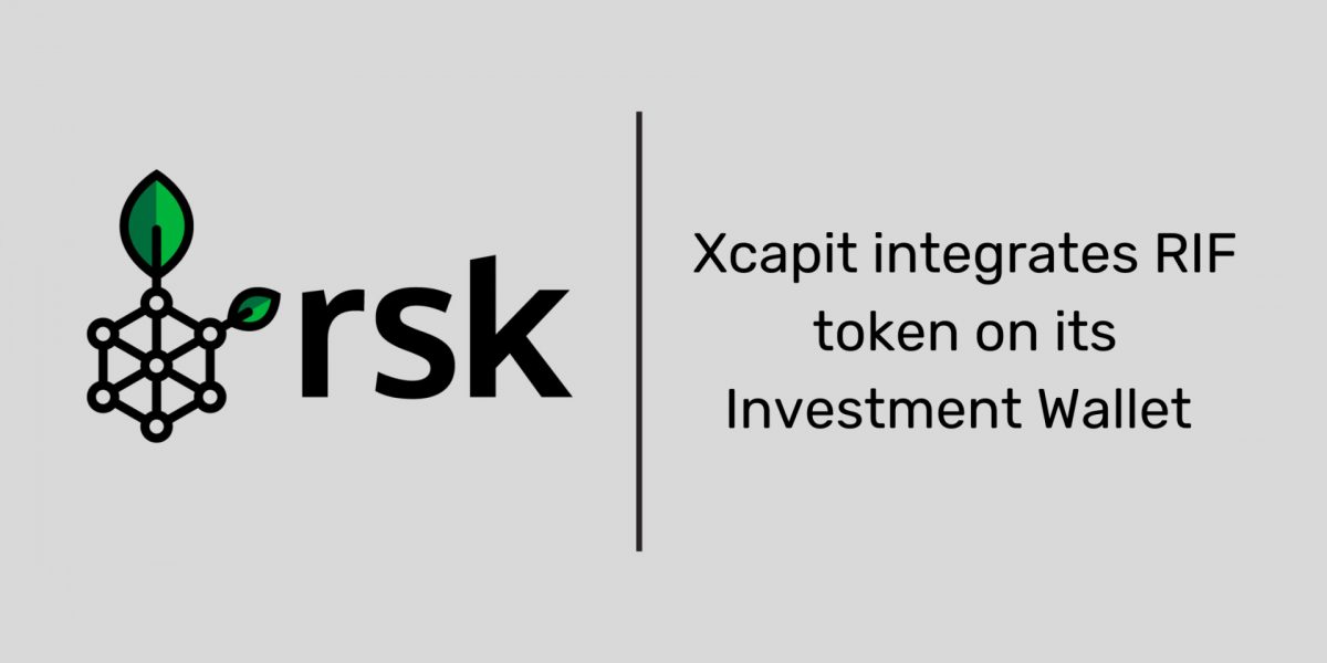 Xcapit integriert RIF-Token in sein Investment Wallet