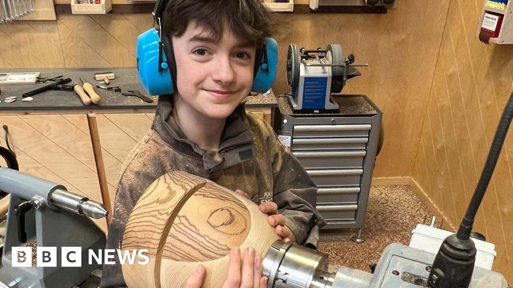 Gabriel with his 'Hope' bowl