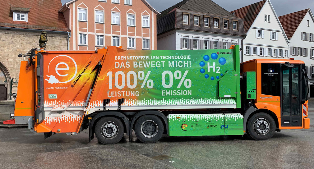 Zwei neue Müllfahrzeuge mit Brennstoffzellenantrieb in Freiburg
