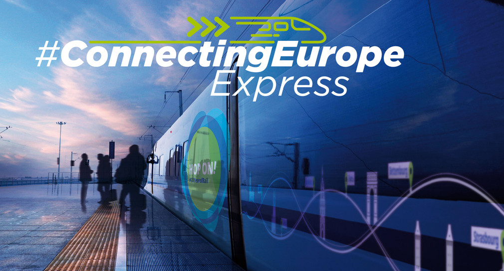 „Connecting Europe Express“ macht Halt in Karlsruhe